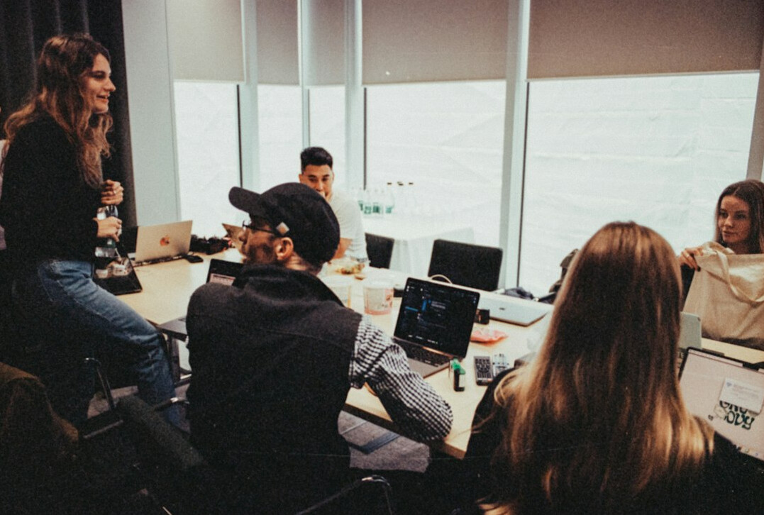 group of executives in masterclass